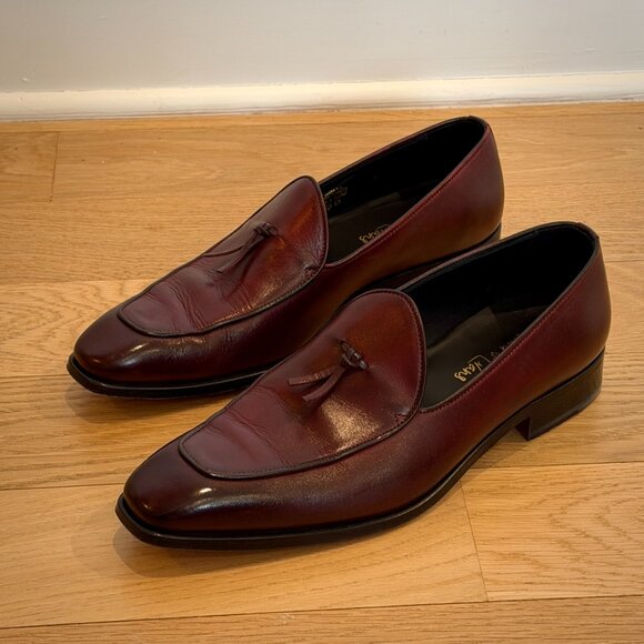 Paul Evans - The Van Damme Belgian Loafer - Oxblood Size 9 Like New